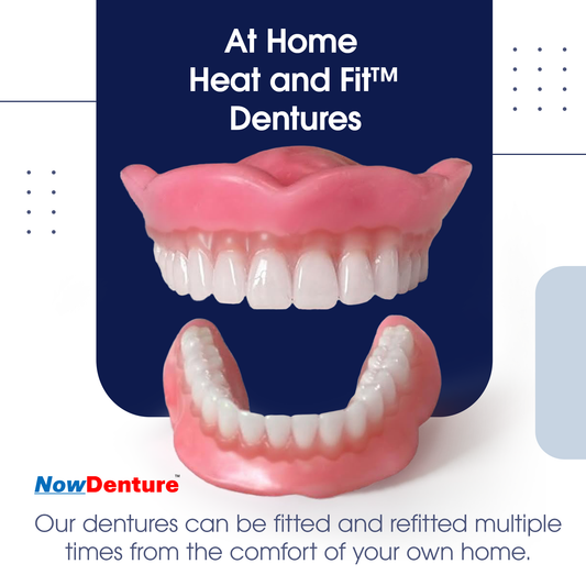 Heat and Fit™ NowDenture™ – Immediate Dentures by Mail – Ready to Use in Minutes!